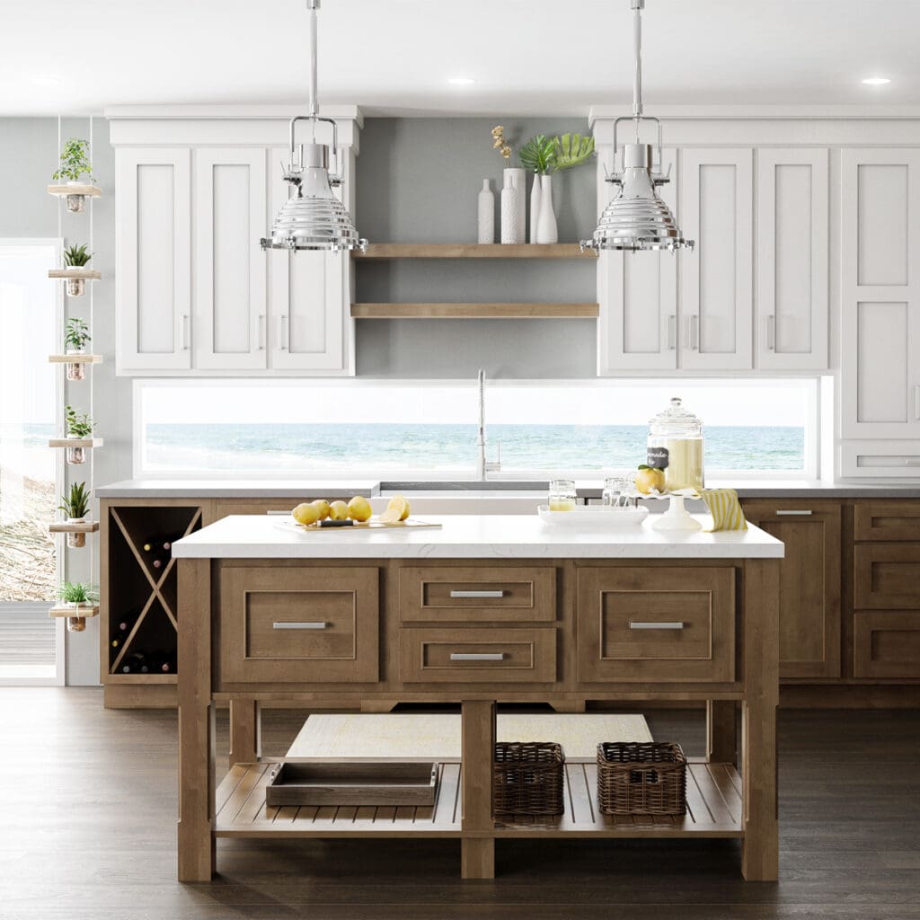 Dura Supreme Knotty White Kitchen SQ