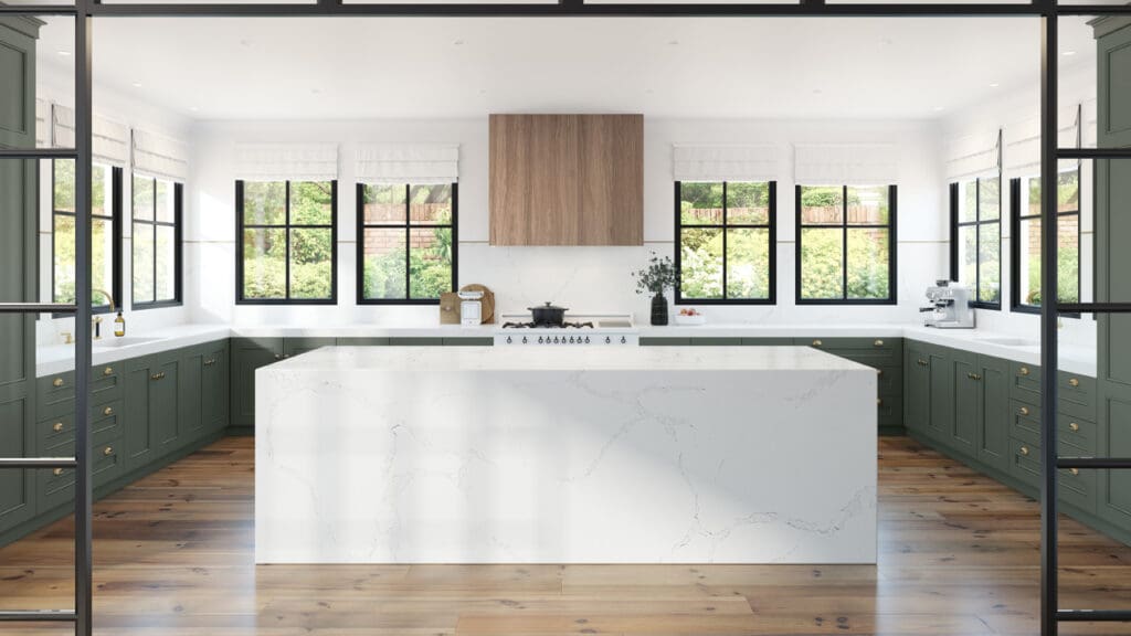 HanStone Quartz Calacatta Kitchen HOR